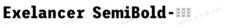 Exelancer SemiBold字体转换